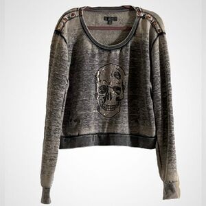Saks Fifth Avenue Gray Textured Sweater